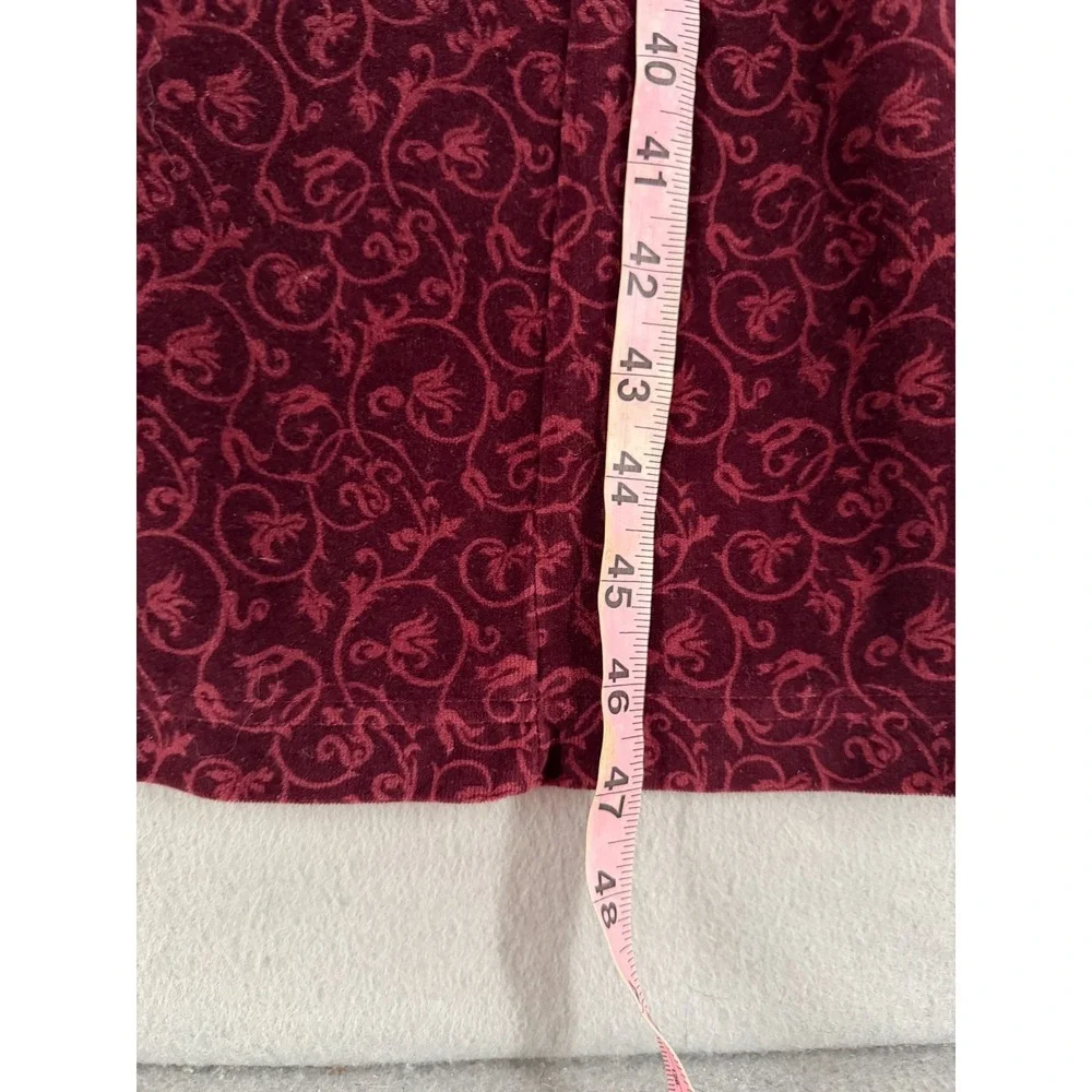 Vintage Eddie Bauer Dress MP Red Velvet‎ Modest Whimsigoth 90s Grunge Romantic